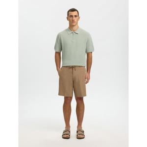 Selected Homme Cran Short Sleeve Knit Zip Polo